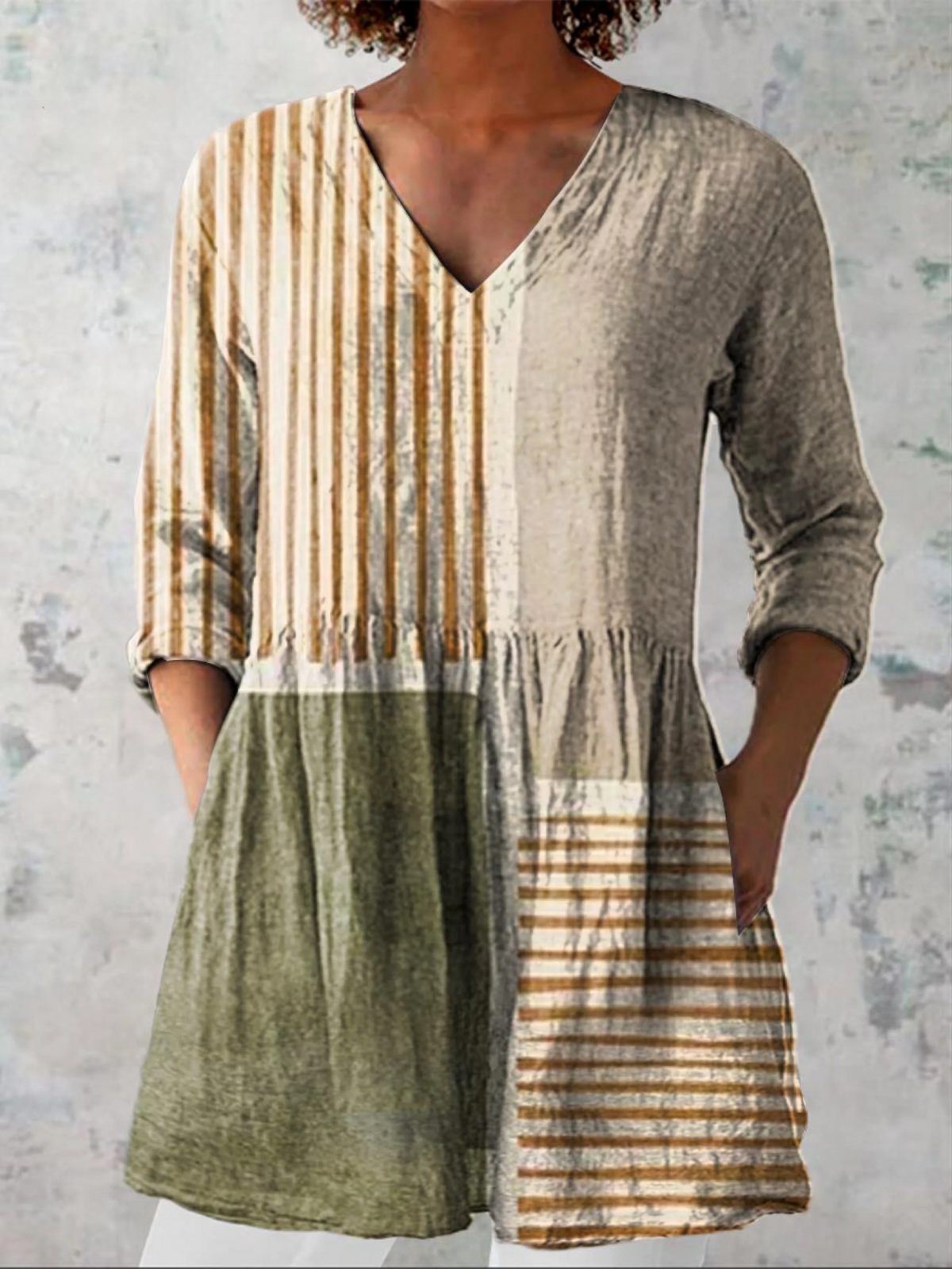 Antonia | Blusa Larga con Cuello en V