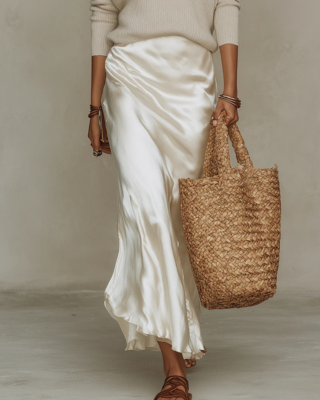 Anaís | Vestido Midi Satinado Elegante