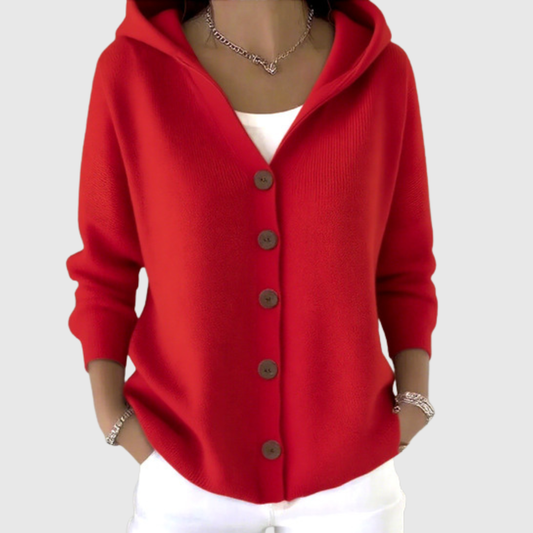 Josefa | Chaqueta de Punto con Capucha