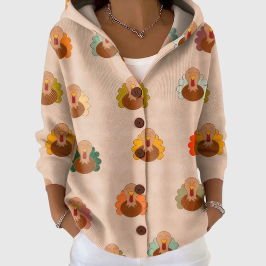 Pilar | Chaqueta de Punto con Capucha