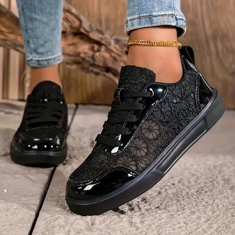 Adriana | Zapatillas de Flor de Encaje
