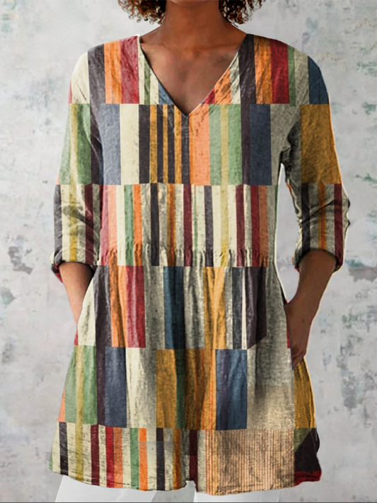 Carmen | Blusa Larga con Cuello en V