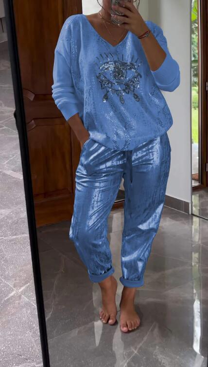Arlise - Conjunto Casual Elegante de Dos Piezas