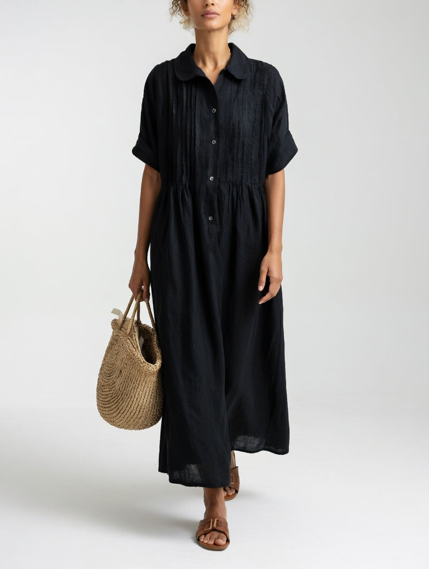 Lysandra™ - Vestido camisero fluido de verano