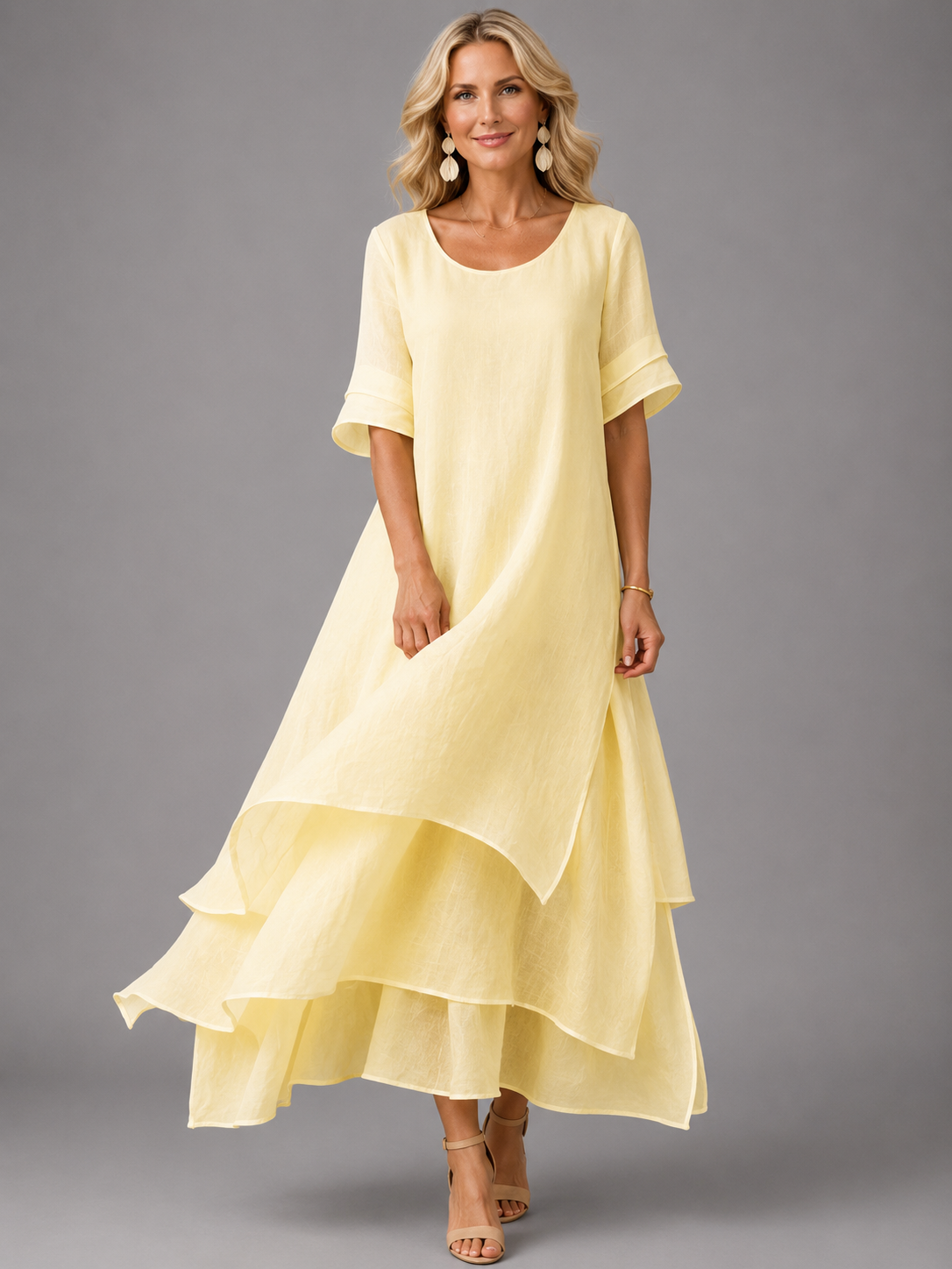 Liora™ | Vestido Maxi de Gracia Fluida