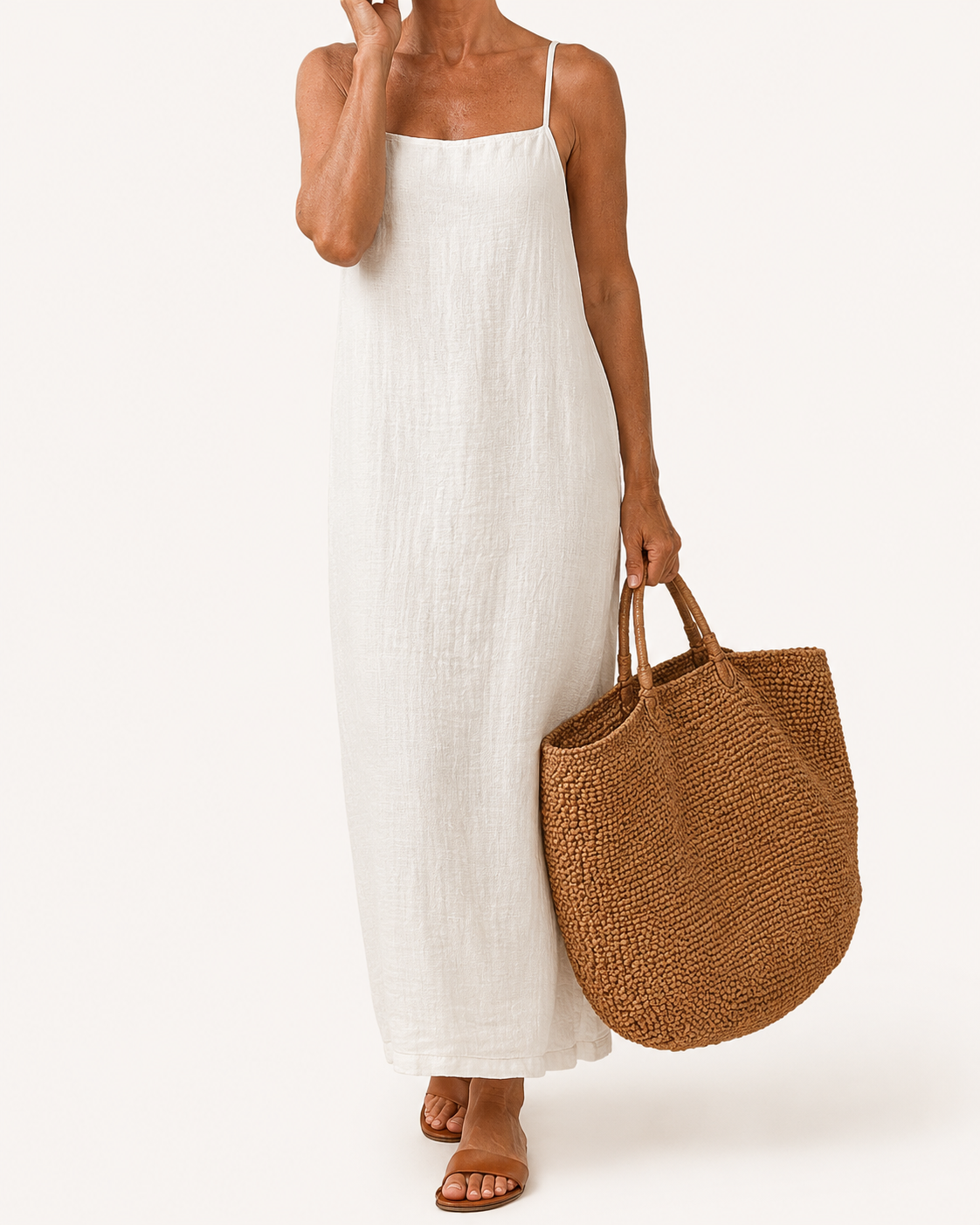 Livia | Vestido Maxi de Lino Fresco