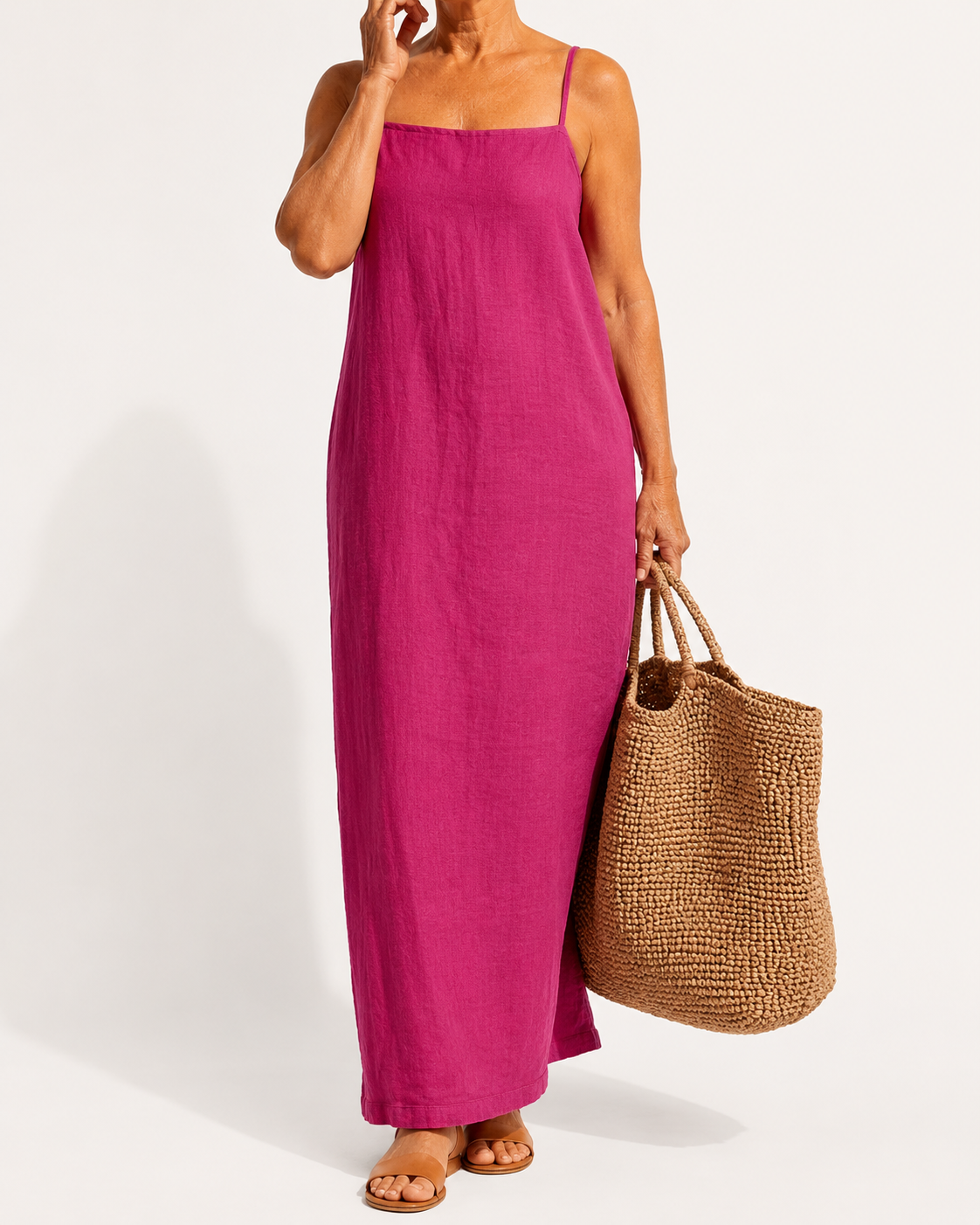 Livia | Vestido Maxi de Lino Fresco