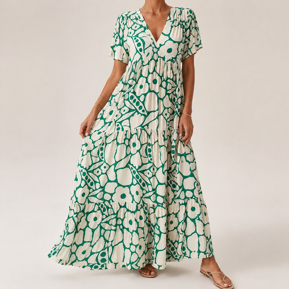 Olivia | Vestido Estampado Bohemio