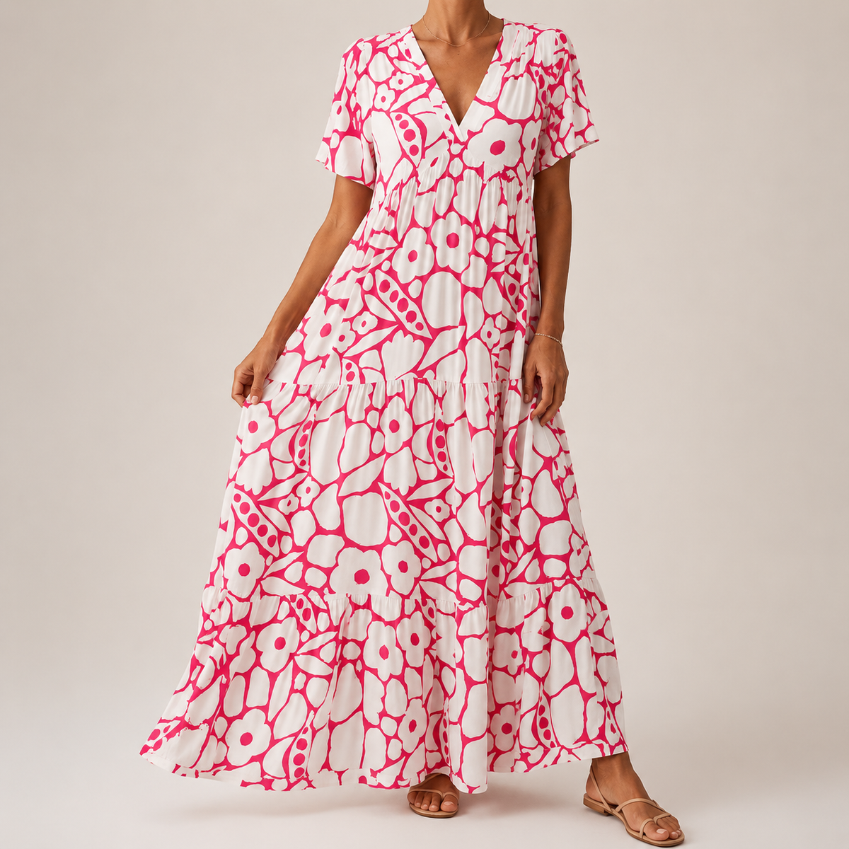 Olivia | Vestido Estampado Bohemio
