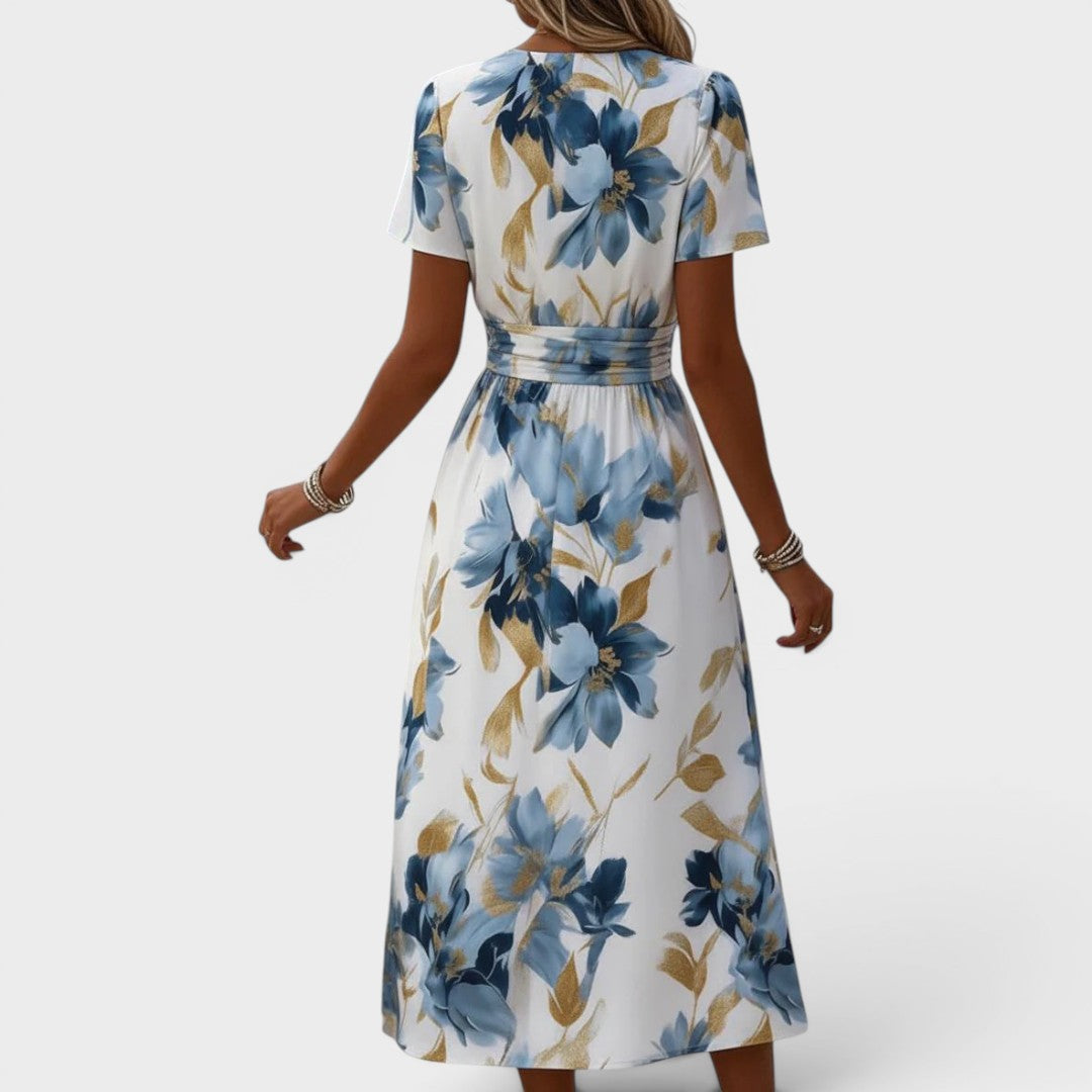 Camila | Vestido Midi Floral Moderno