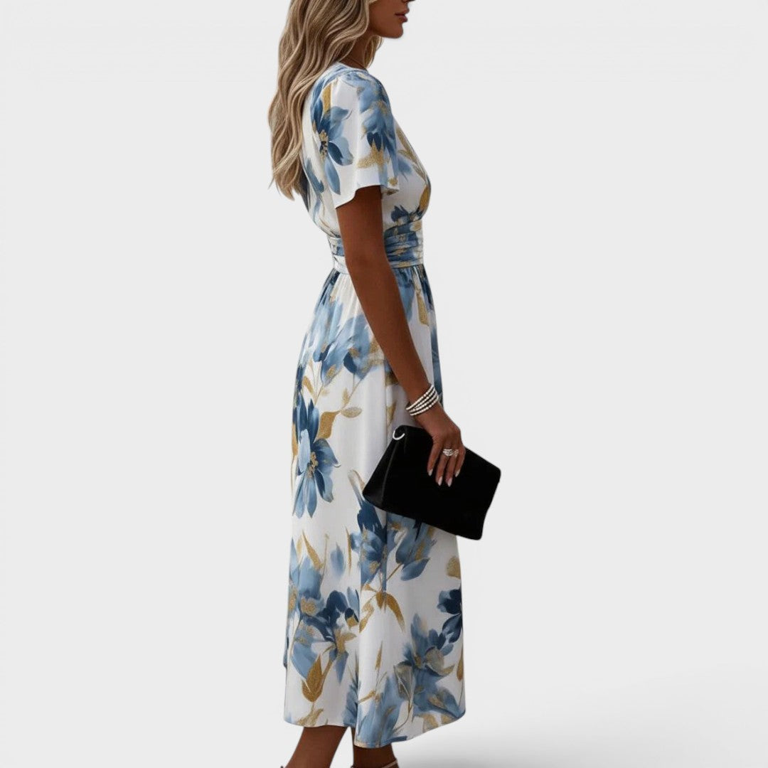 Camila | Vestido Midi Floral Moderno
