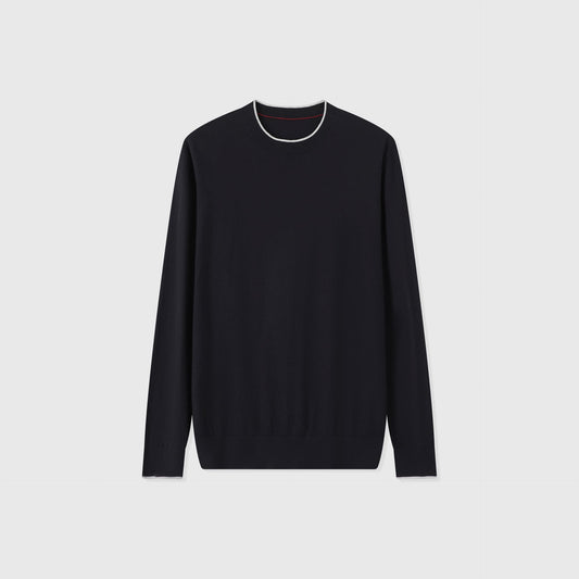 Scilla | Jersey de Cuello Redondo en Algodón y Seda