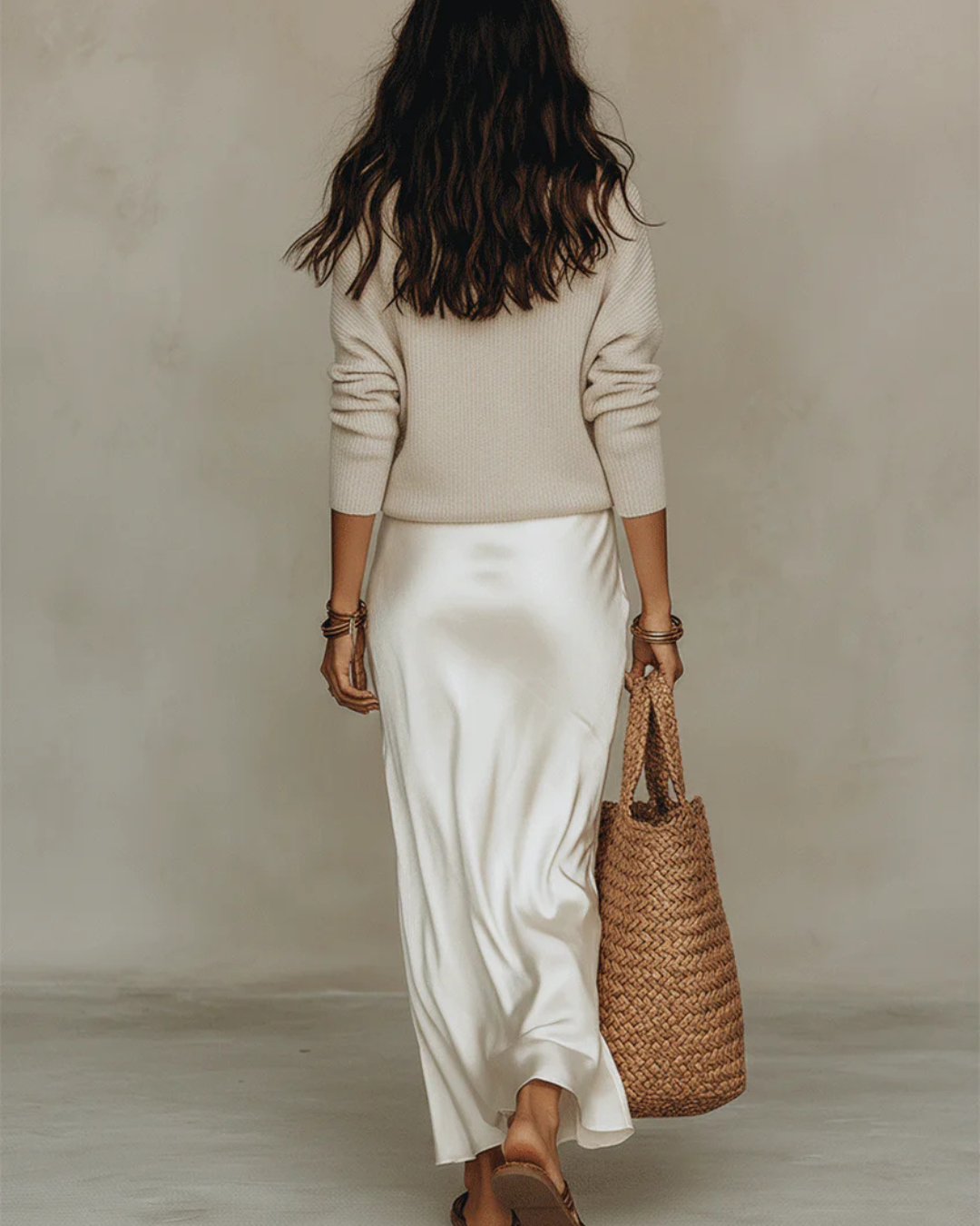 Anaís | Vestido Midi Satinado Elegante