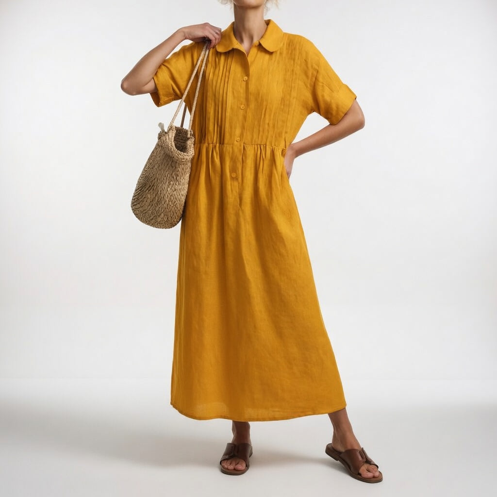 Lysandra™ - Vestido camisero fluido de verano