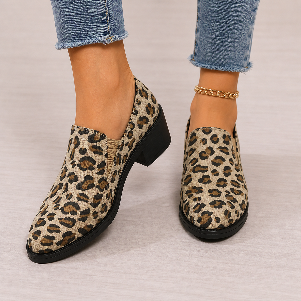 Angélique™ | Mocasín Leopardo