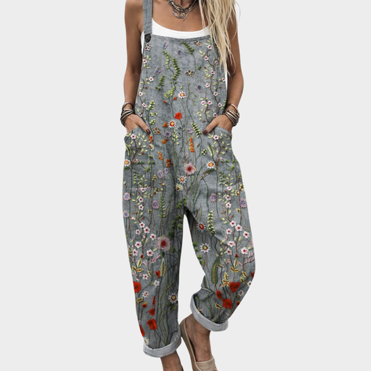 Peto Aurora gris de flores