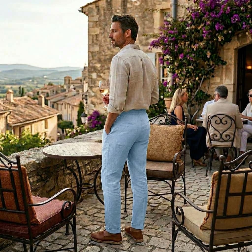 Capri | Pantalón Ancho de Lino