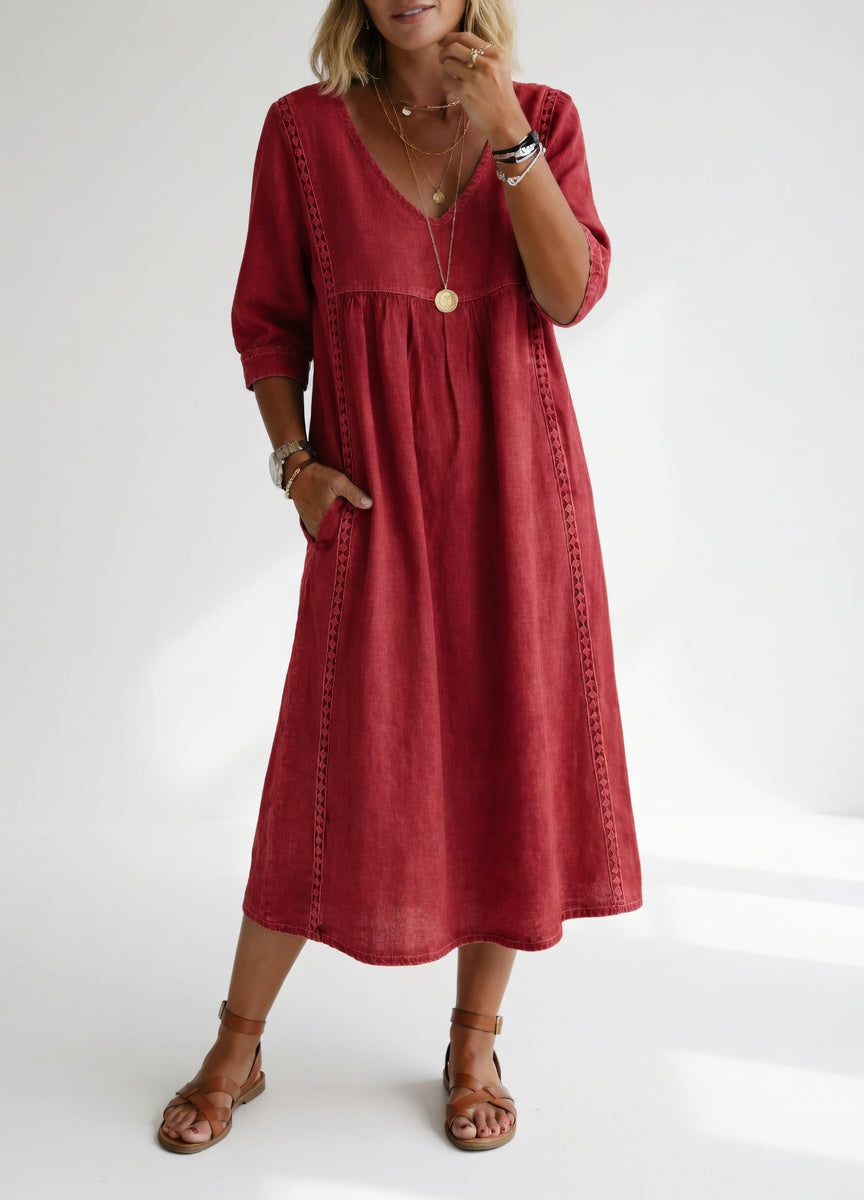 Lioréa™ — Vestido midi fluido, desenfadado y elegante