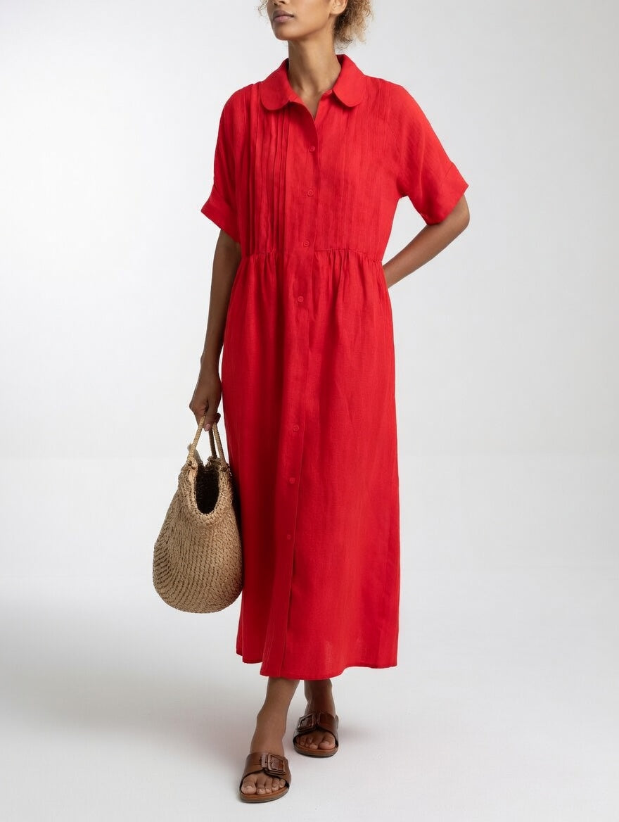 Lysandra™ | Vestido Camisero