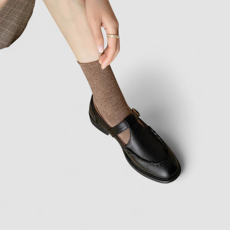Ariadna | Zapatos Mary Jane de Punta Cuadrada