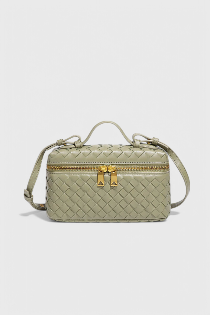 Milla | Bolso Mini Woven con Accesorios Dorados