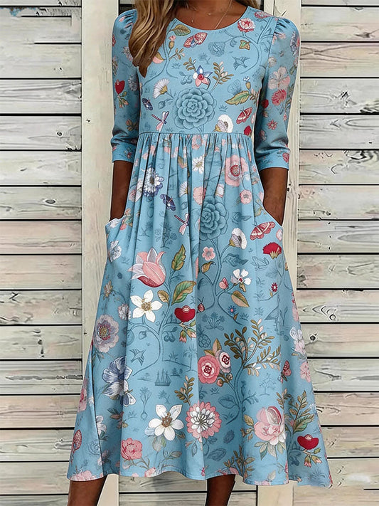 Florence | Vestido Midi Favorecedor que Controla el Vientre