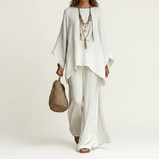 Amaya | Conjunto Boho en Mezcla de Lino