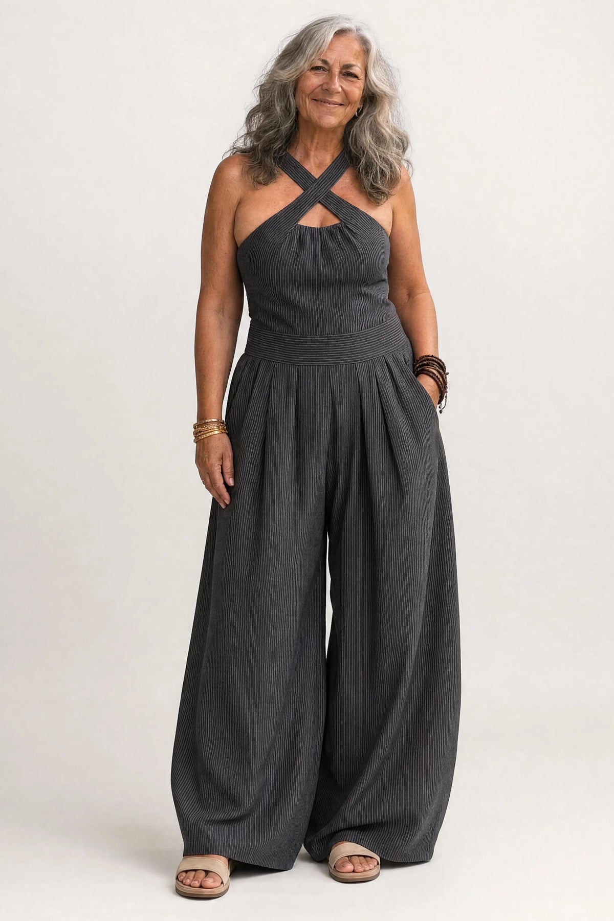 Dolores | Mono elegante con escote cruzado