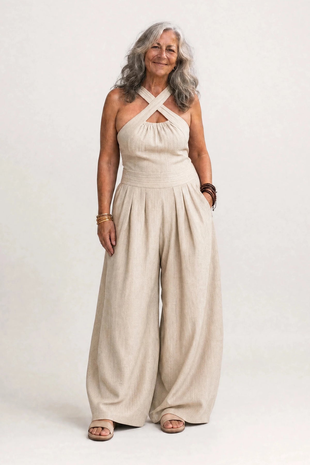 Dolores | Mono elegante con escote cruzado