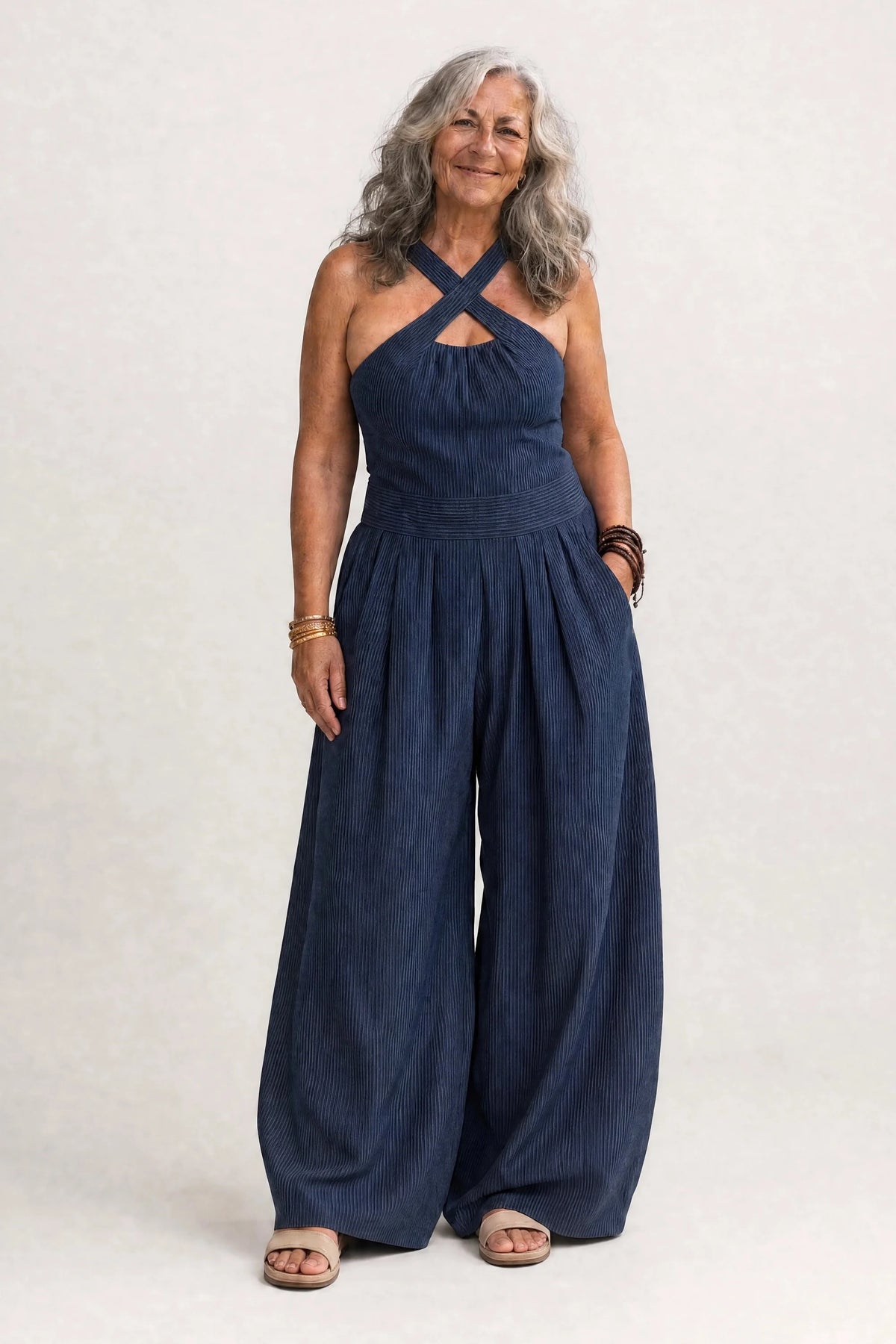 Dolores | Mono elegante con escote cruzado