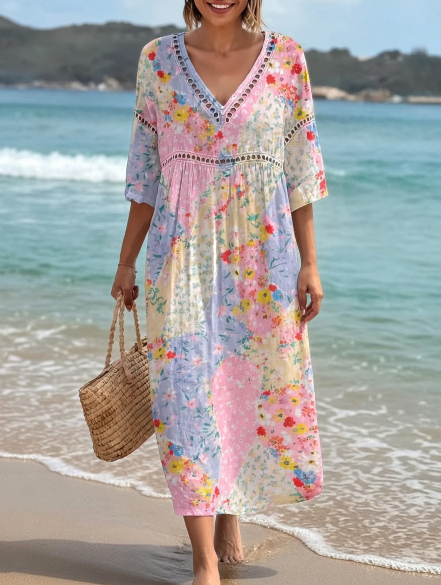 Lysiane™ — Vestido floral fluido con encanto veraniego